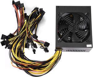 1800W 2000W Modular Mining Power Supply PSU for 8 GPU ETH Rig Ethereum Miner,1 Set x Power Supply