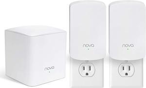 Tenda Nova Whole Home Mesh WIFI System - Replaces Gigabit AC Wifi Router and Extenders, Dual Band, Works with Amazon Alexa, Built for Smart Home, Up to 3, 500 Sq. ft. Coverage (MW5 3-PK).