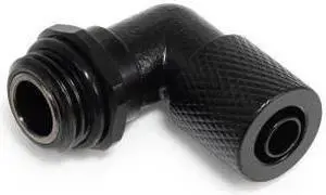 Alphacool ES 8/5mm 90Â° Compression Fitting - Straight - Black (17644)