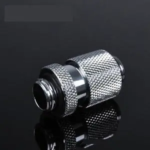 Barrow G1/4" 20mm Male to Male Extension Fitting with Micro Adjustment - Silver (THDJ20-V1-Silver) Barrow G1/4" 20mm Male to Male Extension Fitting with Micro Adjustment - Silver (THDJ20-V1-Silver)