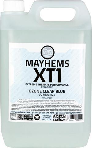 Mayhems - PC Coolant - XT1 Premix - Thermal Performance Series - UV Fluorescent | 5 Liter - Ozone Clear Blue (MXTP5LCB)