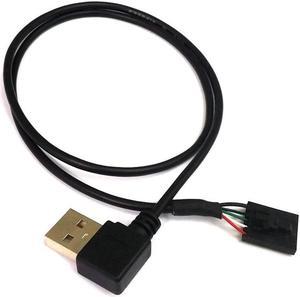 ModMyMods USB 5-Pin Female to USB 2.0 Type-A Male Right-Angle - 50cm (CO407)