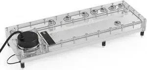 Alphacool Core Distro Plate 420 VPP/D5 - Left with VPP D5 Apex Pump (14578)