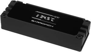 Barrowch M.2 2280/22110 Full Aluminum Heatsink with Digital Display - Black (FBM2TZ-02)