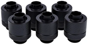 Alphacool Eiszapfen 3/8" ID x 1/2" OD G1/4 Compression Fitting - Black Sixpack (17228) Alphacool Eiszapfen 3/8" ID x 1/2" OD G1/4 Compression Fitting - Black Sixpack (17228)