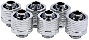 Alphacool Eiszapfen 3/8" ID x 5/8" OD G1/4 Compression Fitting - Chrome Sixpack (17235) Alphacool Eiszapfen 3/8" ID x 5/8" OD G1/4 Compression Fitting - Chrome Sixpack (17235)