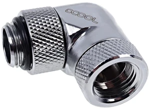 Alphacool Eiszapfen G1/4" 90° Dual Rotary Male to Female L-Connector - Chrome (17261) Alphacool Eiszapfen G1/4" 90° Dual Rotary Male to Female L-Connector - Chrome (17261)
