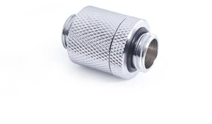 Alphacool ES D-Plug 20mm G1/4 Male to Male Resizable Fitting - Chrome, Brass (17585) Alphacool ES D-Plug 20mm G1/4 Male to Male Resizable Fitting - Chrome, Brass (17585)