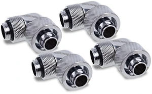 Alphacool Eiszapfen 16/10mm Compression Fitting 90 Rotatable G1/4 - Chrome - Four Pack (17614) Alphacool Eiszapfen 16/10mm Compression Fitting 90 Rotatable G1/4 - Chrome - Four Pack (17614)