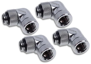 Alphacool Eiszapfen Angled Adaptor 90 G1/4 OT to G1/4 IT - Chrome - Four Pack (17617) Alphacool Eiszapfen Angled Adaptor 90 G1/4 OT to G1/4 IT - Chrome - Four Pack (17617)