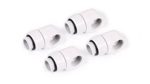 Alphacool Eiszapfen L-Connector Rotatable G1/4 AG to G1/4 IG - 4pcs Set White (17619) Alphacool Eiszapfen L-Connector Rotatable G1/4 AG to G1/4 IG - 4pcs Set White (17619)