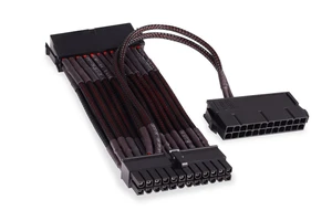 Alphacool Dual 24-Pin Power Supply Starter Cable - 2x24-Pin to 1x24-Pin, 20cm, Black (18732) Alphacool Dual 24-Pin Power Supply Starter Cable - 2x24-Pin to 1x24-Pin, 20cm, Black (18732)