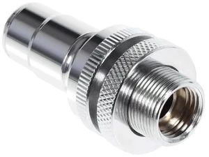 Alphacool ES Quick Release BLH1A PushIn Male IT with Bulkhead Fitting, Nickel Plated Brass, Chrome (13880) Alphacool ES Quick Release BLH1A PushIn Male IT with Bulkhead Fitting, Nickel Plated Brass, Chrome (13880)