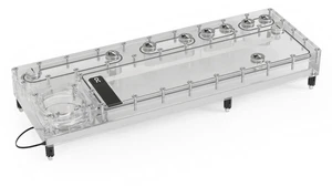 Alphacool Core Distro Plate 420 Left VPP/D5 Reservoir, G1/4, 620ml, Acrylic, Clear (13890) Alphacool Core Distro Plate 420 Left VPP/D5 Reservoir, G1/4, 620ml, Acrylic, Clear (13890)
