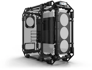 Alphacool Apex Skeleton Carbon Case, ATX, EATX, ITX, mATX, Full Tower (14593) Alphacool Apex Skeleton Carbon Case, ATX, EATX, ITX, mATX, Full Tower (14593)