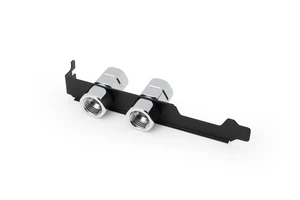 Alphacool ES PCIe Slot Bracket 2x G1/4 with Cable Passthrough (5100099) Alphacool ES PCIe Slot Bracket 2x G1/4 with Cable Passthrough (5100099)