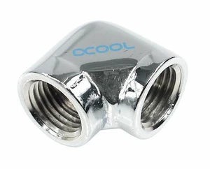 Alphacool G1/4 Female to Female L-Connector - Chrome (17041) Alphacool G1/4 Female to Female L-Connector - Chrome (17041)