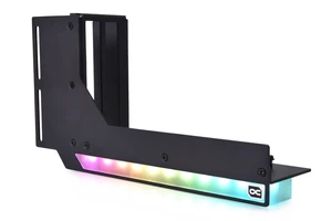 Alphacool Aurora Vertical GPU Mount with Riser Cable, Stainless Steel (11951) Alphacool Aurora Vertical GPU Mount with Riser Cable, Stainless Steel (11951)