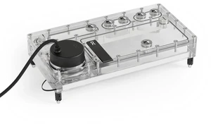 Alphacool Core Distro Plate 280 VPP/D5 - Left with VPP D5 Apex Pump Reservoir, G1/4, 360ml, Acrylic, Clear (14573) Alphacool Core Distro Plate 280 VPP/D5 - Left with VPP D5 Apex Pump Reservoir, G1/4, 360ml, Acrylic, Clear (14573)