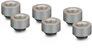 Thermal Grizzly DeltaMate 10mm Male to Female Extender Fitting - MF10 - Matte Nickel - 6 Pack, G1/4, Brass (TG-DM-FIT-6206) Thermal Grizzly DeltaMate 10mm Male to Female Extender Fitting - MF10 - Matte Nickel - 6 Pack, G1/4, Brass (TG-DM-FIT-6206)