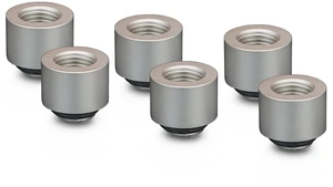 Thermal Grizzly DeltaMate 14mm Male to Female Extender Fitting - MF14 - Matte Nickel - 6 Pack, G1/4, Brass (TG-DM-FIT-6207) Thermal Grizzly DeltaMate 14mm Male to Female Extender Fitting - MF14 - Matte Nickel - 6 Pack, G1/4, Brass (TG-DM-FIT-6207)