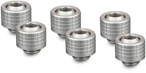 Thermal Grizzly DeltaMate 13/10mm SoftTube Compression Fitting - ST13 - Matte Nickel - 6 Pack, G1/4, Brass (TG-DM-FIT-6217) Thermal Grizzly DeltaMate 13/10mm SoftTube Compression Fitting - ST13 - Matte Nickel - 6 Pack, G1/4, Brass (TG-DM-FIT-6217)