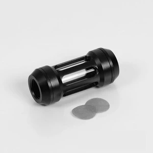 Barrow G1/4" In-Line Brass and Quart Glass Filter - Black/Black Fitting (GLA-TLB53) Barrow G1/4" In-Line Brass and Quart Glass Filter - Black/Black Fitting (GLA-TLB53)