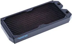 Alphacool NexXxos ST30 Full Copper Radiator 240, 120mm x 2, Dual Fan, Black