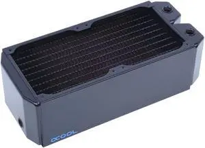 Alphacool NexXxos Monsta Radiator 240, 120mm x 2, Dual Fan, Black