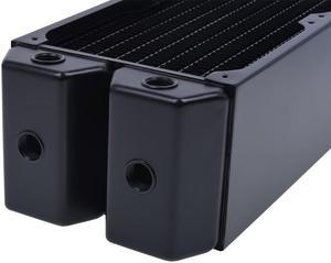 Alphacool NexXxos Monsta Radiator 360, 120mm x 3, Triple Fan, Black