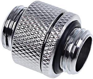 Alphacool Eiszapfen G1/4" Male To Male Rotatable Adapter Fitting - Chrome (17245)