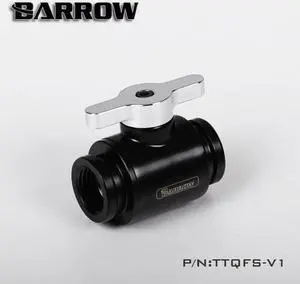 Barrow G1/4" Mini Valve with ABS Handle, Black