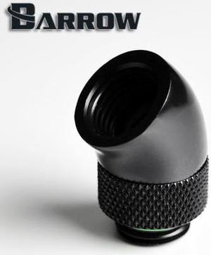 Barrow G1/4" 45 Degree Rotary Adaptor Fitting - Black (TWT45-B01)