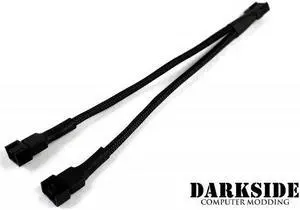 Darkside 4-Pin Dual Fan Power Y-Cable Splitter - Jet Black (DS-0095)