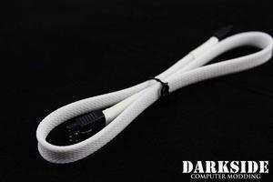 Darkside 45cm (18") SATA 3.0 180Â° to 180Â°  Data Cable with Latch - White (DS-0157)