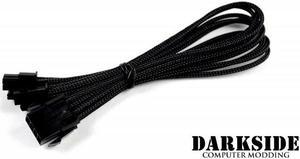 Darkside 4+4 EPS 12" (30cm) HSL Single Braid Extension Cable - Jet Black (DS-0072)