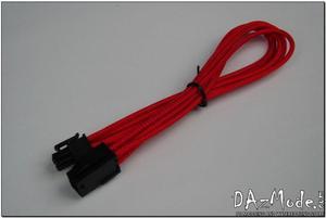 Darkside 6-Pin PCI-E 12" (30cm) HSL Single Braid Extension Cable - Red UV (DS-0183)