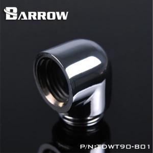 Barrow G1/4" 90 Degree Male to Female Angled Adaptor Fitting - Silver (TDWT90-B01-Silver)