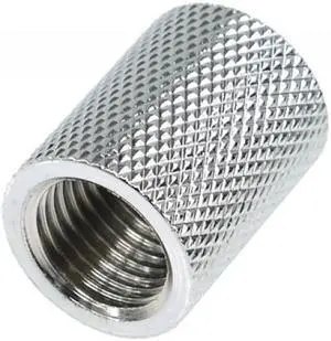 Alphacool G1/4 Bushing Female to Female Extender Fitting - Chrome (17047)