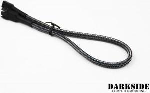 Darkside 3-Pin 30cm (12") M/F Fan Sleeved Cable - Graphite Metallic (DS-0241)