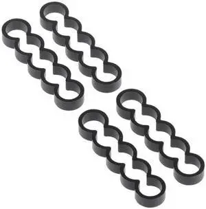 Alphacool Eiskamm Aluminum X5 Flat - 4mm Black - 4 pcs (24768)