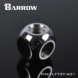 Barrow G1/4" Thread 3-Way Block Splitter Fitting - Silver (TLFT3T-A01-Silver)