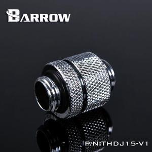 Barrow G1/4" 15mm Male to Male Extension Fitting with Micro Adjustment - Silver (THDJ15-V1-Silver)