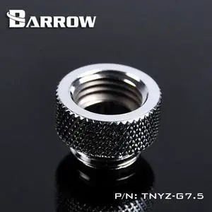 Barrow G1/4" 7.5mm Male to Female Extension Fitting - Silver (TNYZ-G7.5-Silver)