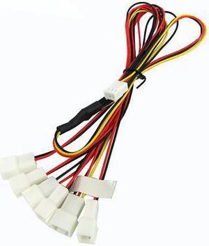 Phobya 3-Pin Fan to 6x 3-Pin Fan Breakout Cable - 60cm (81048)