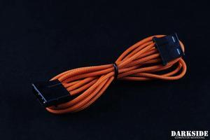 Darkside 4-Pin MOLEX HSL Extension Single Braid Cable â€“ Orange (DS-0959)