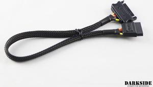 Darkside SATA M/F Extension Cable â€“ Jet Black (DS-0966)