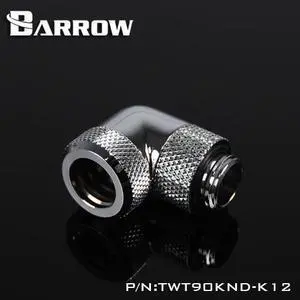 Barrow G1/4" 90 Degree Rotary Multi-Link Adapter - 12mm OD Rigid Tube - Silver (TWT90KND-K12-Silver) Barrow G1/4" 90 Degree Rotary Multi-Link Adapter - 12mm OD Rigid Tube - Silver (TWT90KND-K12-Silver)
