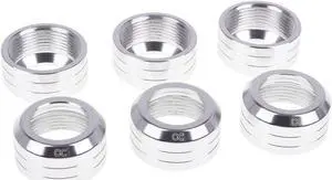 Alphacool Eiszapfen 13mm HardTube Fitting Collar Modding Pack - 6 Pack - Silver Matte (17416) Alphacool Eiszapfen 13mm HardTube Fitting Collar Modding Pack - 6 Pack - Silver Matte (17416)