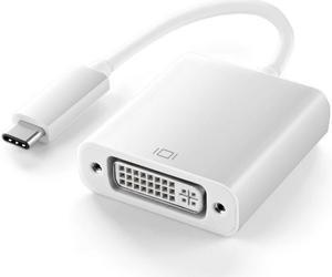 DisplayPort   USB 3.1 Type C USB-C  to DVI-D Adapter Converter Cable - DP ALT USB- type C to DVI-D,Type C   Male to DVI  female For Macbook Laptop Silver  1080P